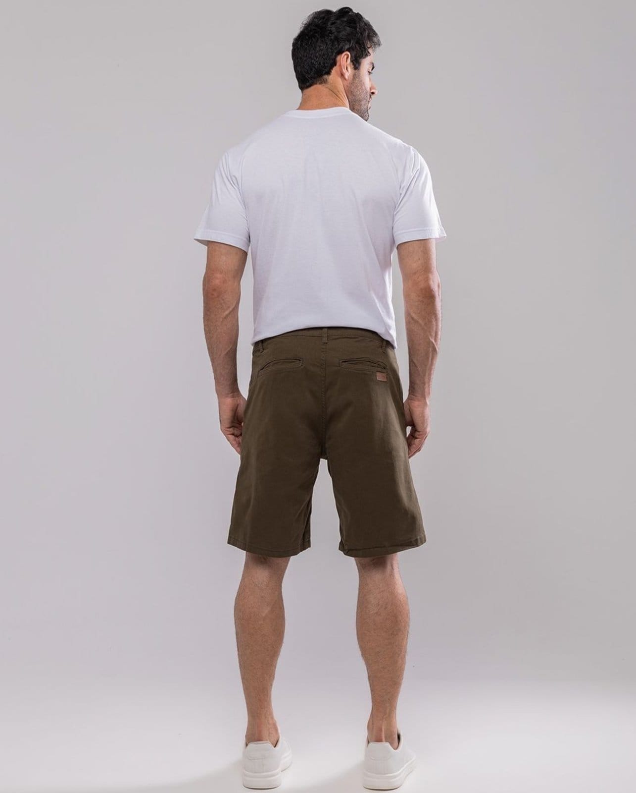 Vista 2 Bermuda Masculina Chino 11100 Eae-Militar Consciência verde militar