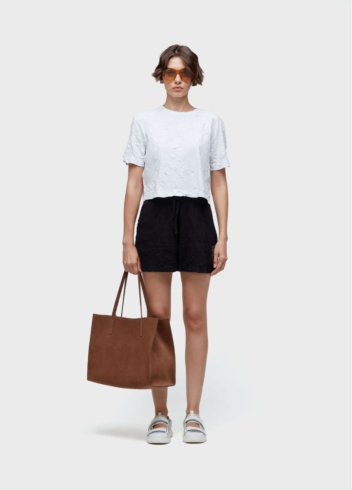 Vista 2 Short wrinkle basic Osklen preto