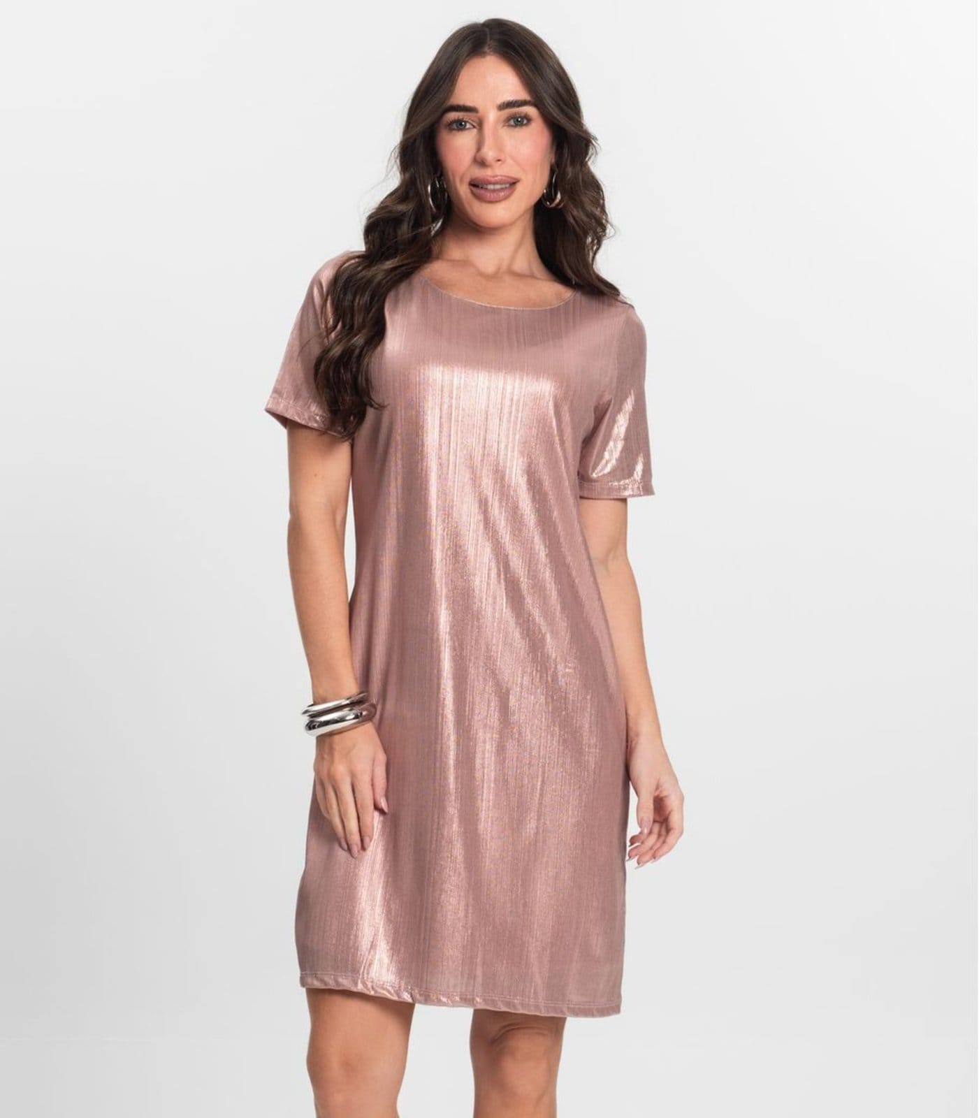 Vista 2 Vestido Feminino Metalizado Endless Unica Endless multicolorido