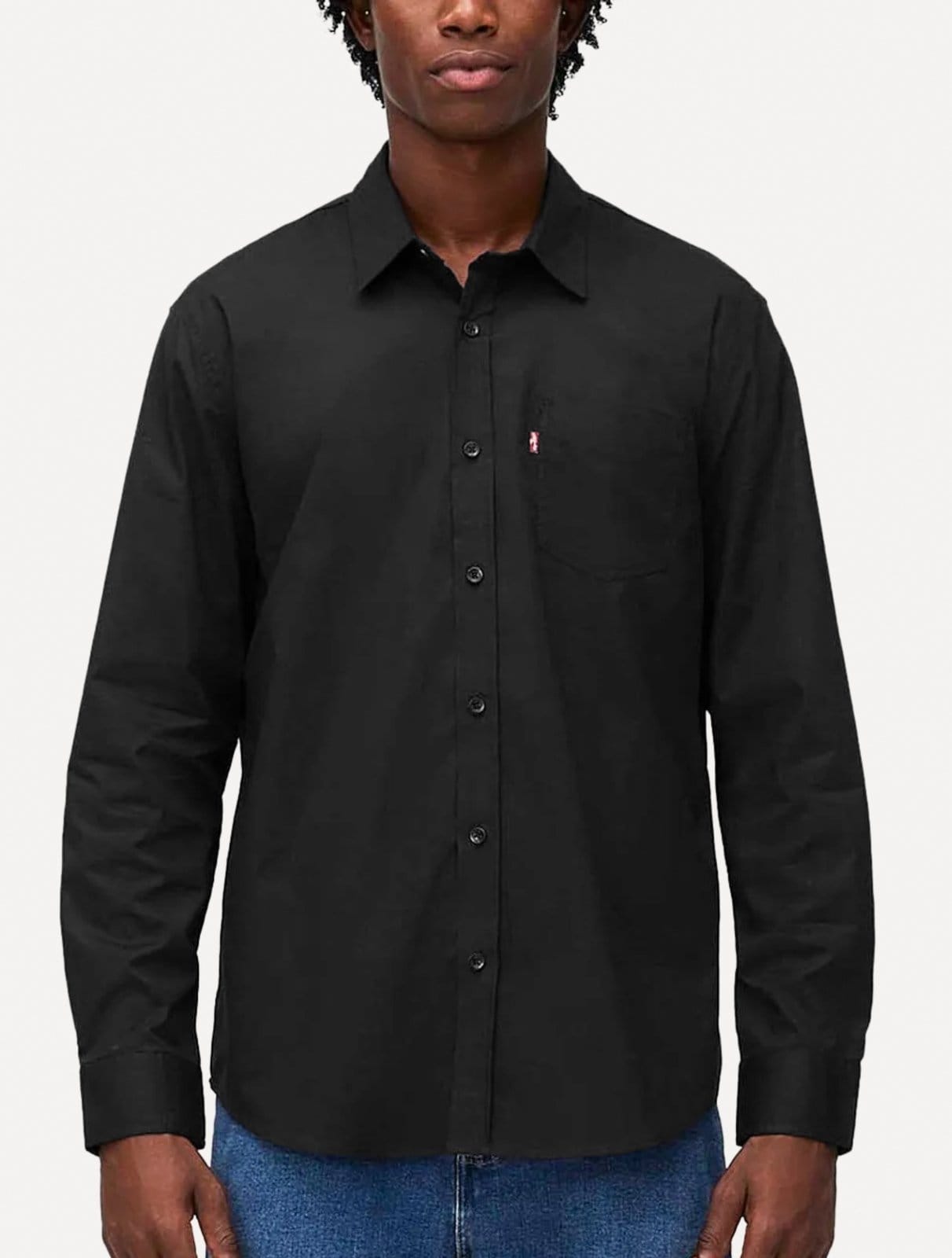 Vista principal Camisa Levis Masculina Standard One Pocket Preta Levis preto