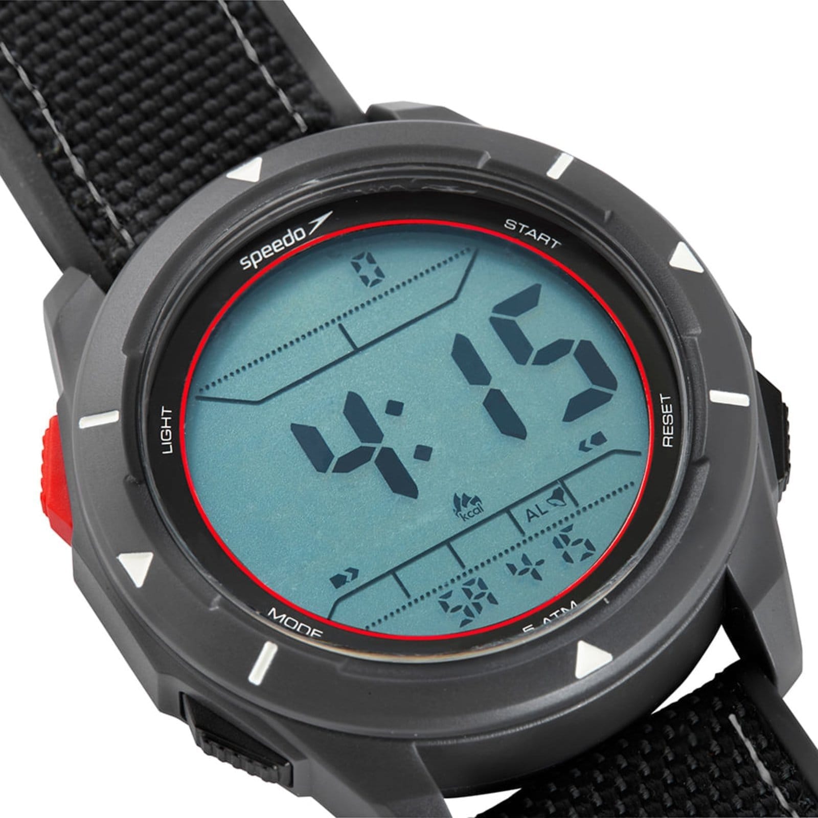 Relógio Masculino Speedo Pedômetro Detalhes Vermelhos - 2