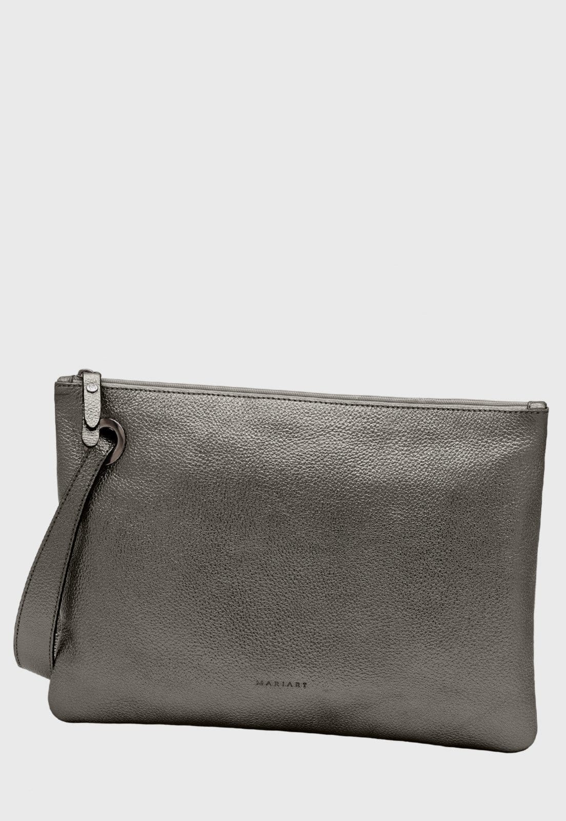 Bolsa Carteira Clutch Couro Mariart Azaleia Onix