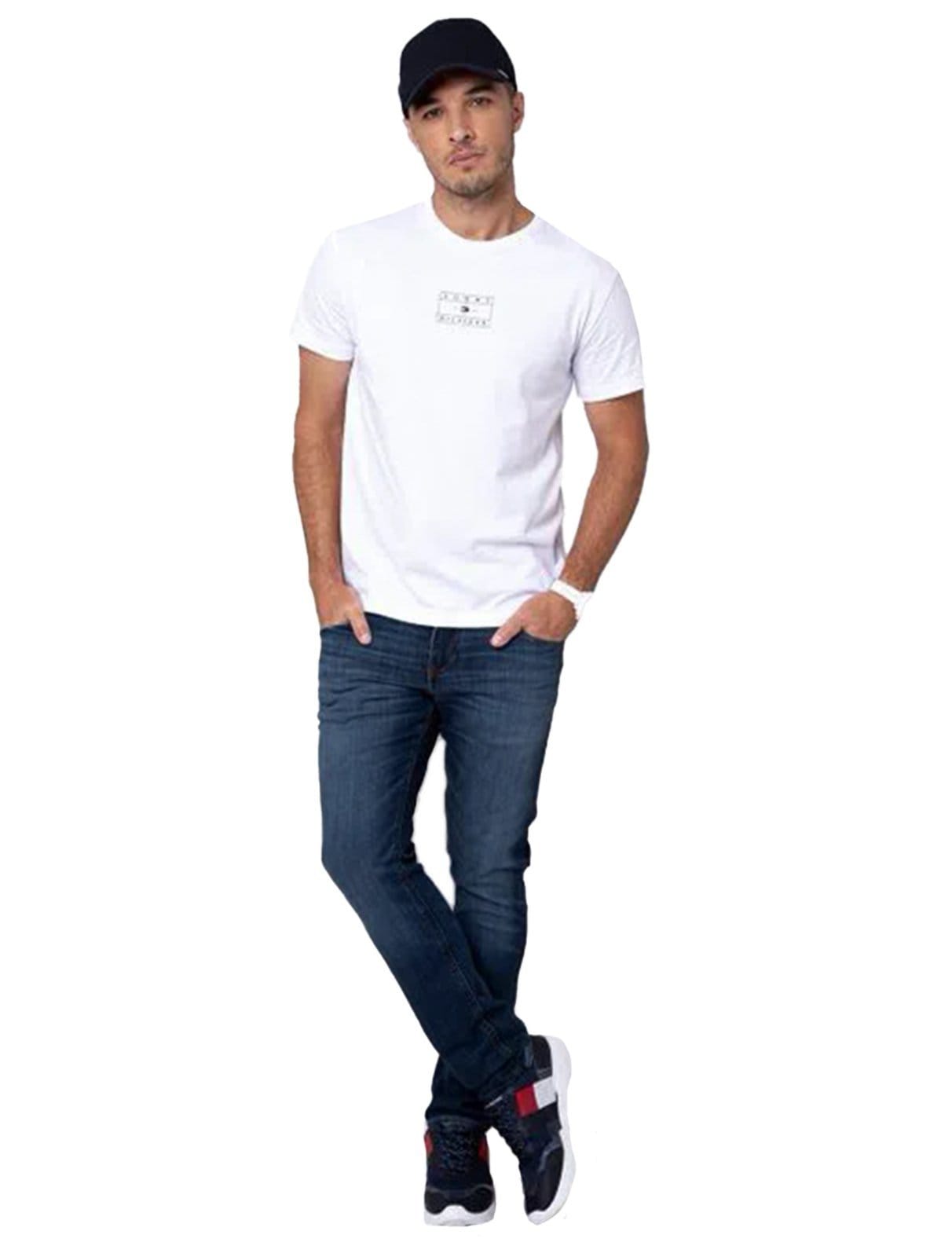 Calça Tommy Hilfiger Jeans Masculina Slim Bleecker Dark Stone Medium