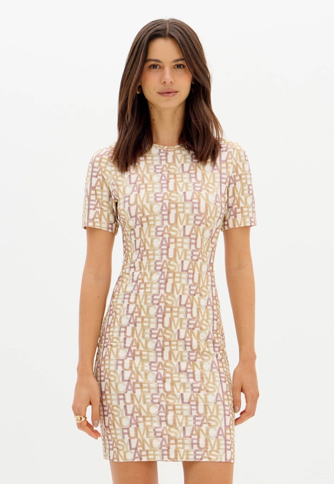 Vista principal Vestido Feminino Lança Perfume Estampado Off-White Lança Perfume off-white white