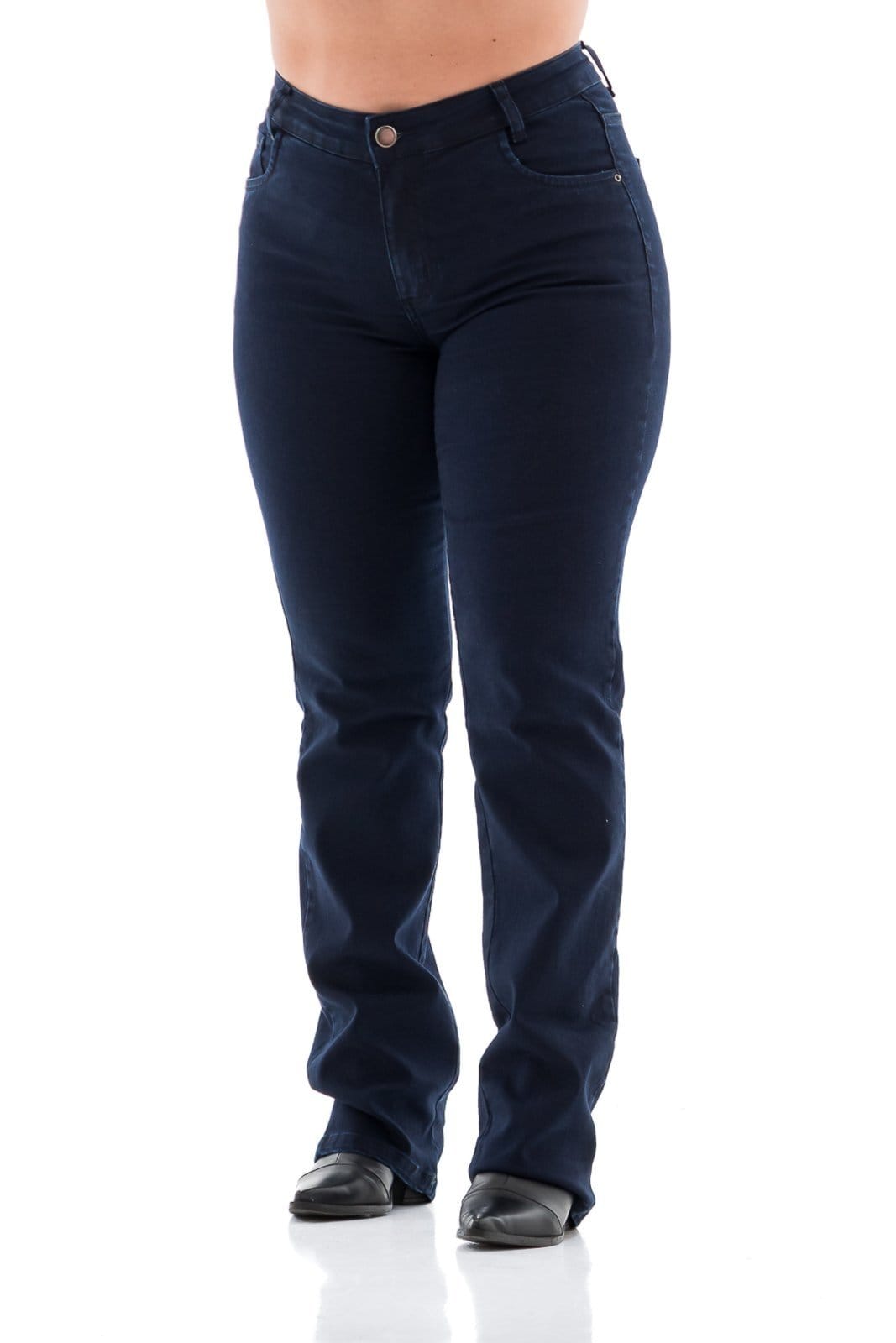 Calça Jeans Feminina Arauto Clássica Escuro