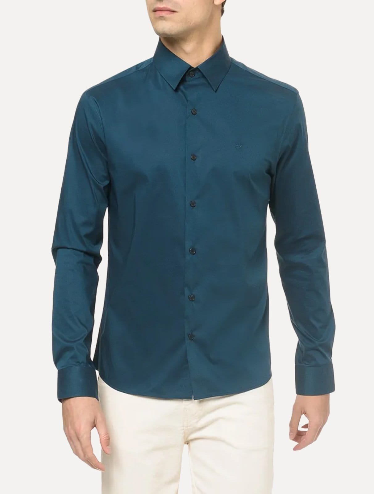 Camisa Calvin Klein Masculina Slim Cannes Essential