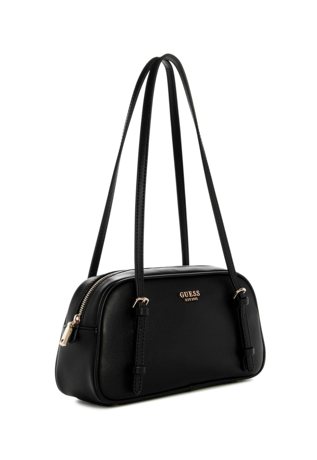 Vista 2 Bolsa Guess Cerelia Shoulder Satchel Guess preto