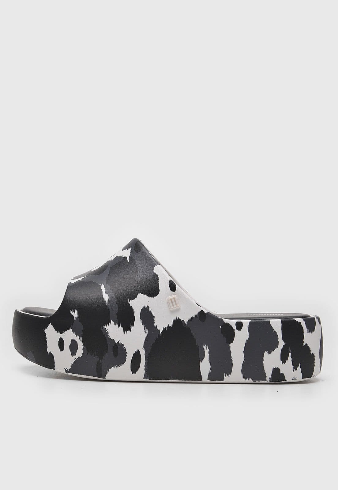 Tamanco Flatform Melissa Free Print Preta