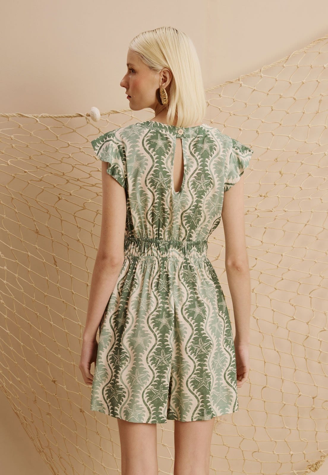 Vista 2 Macaquinho Túnel Babadinhos Estampado Rio CaCay verde