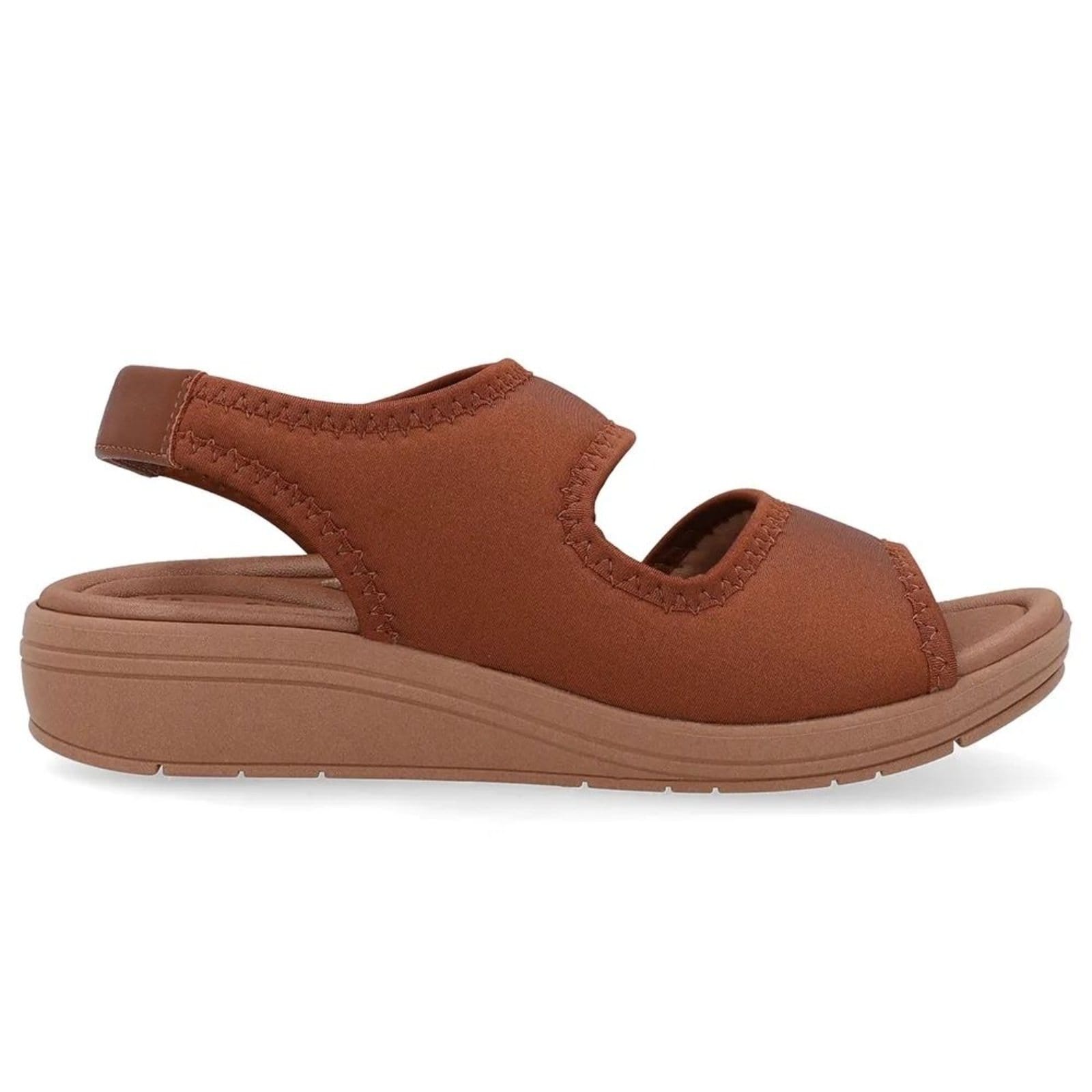 Sandália Feminina Anabela Elastano Canela Usaflex UD18002