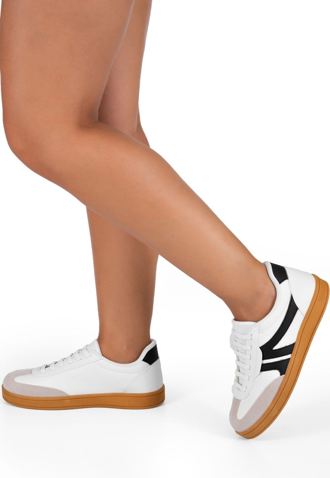 Vista 2 Tênis Feminino Lumiss Confortável Casual Blogueira Elástico LUMISS branco