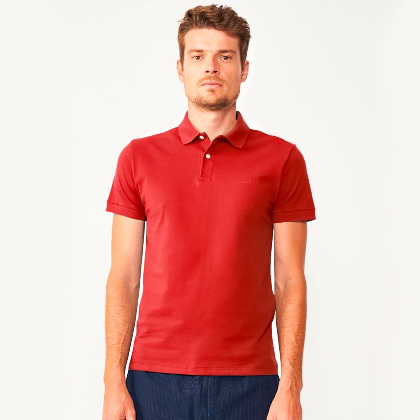 Vista principal Camisa Polo Colcci Classic Pr26 Ife Masculino Colcci vermelho