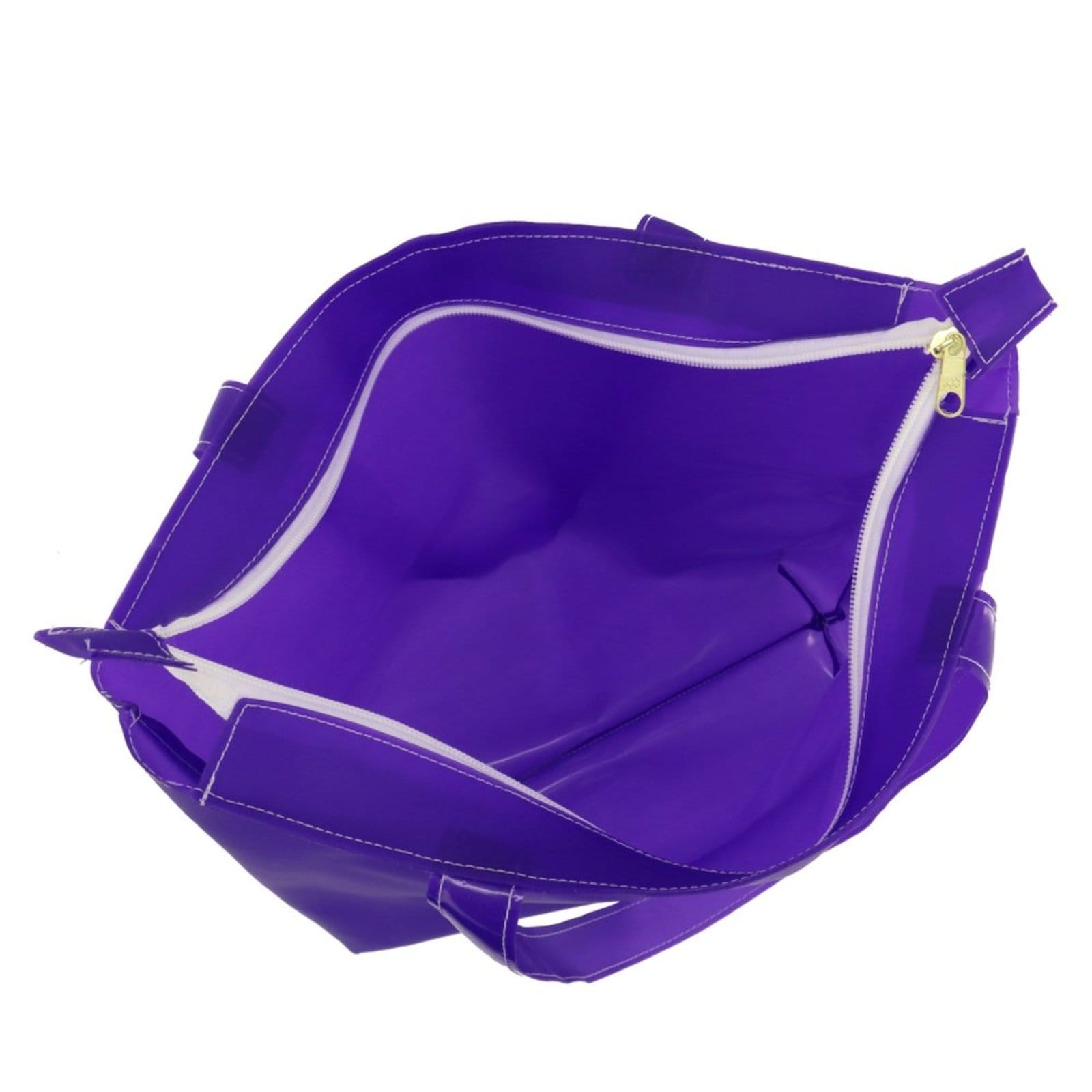 Vista 2 Bolsa de Praia Feminina Sacola Bolsa Academia Grande Roxa Lavini Shoes roxo