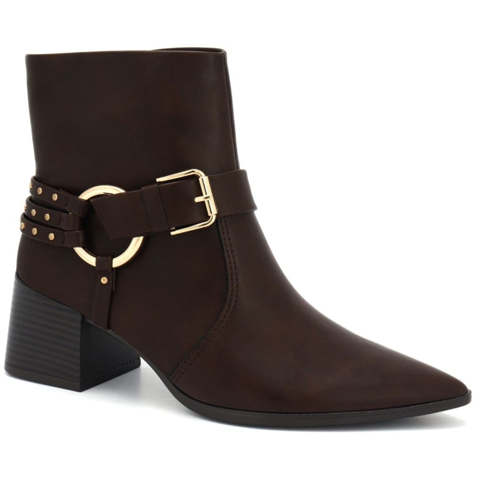 Vista principal Bota Feminina Cano Curto Ramarim 2559131-2 RAMARIM marrom