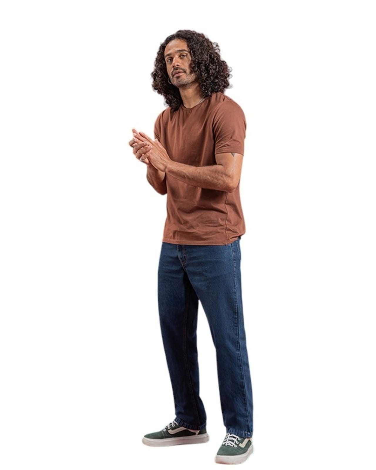 Vista principal Calça Masculina Reta - Black Jeans - Denim Escuro Black Jeans azul black