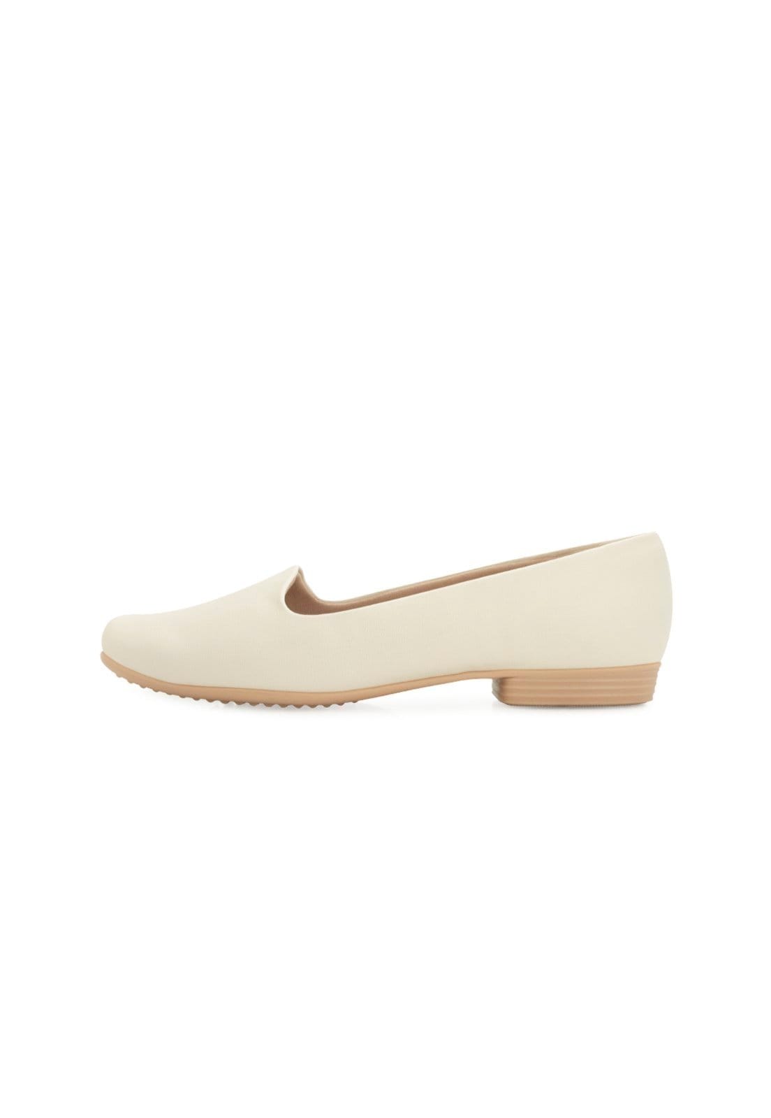 Vista 2 Sapatilha Piccadilly e Meia PD25-25013 Creme Piccadilly bege