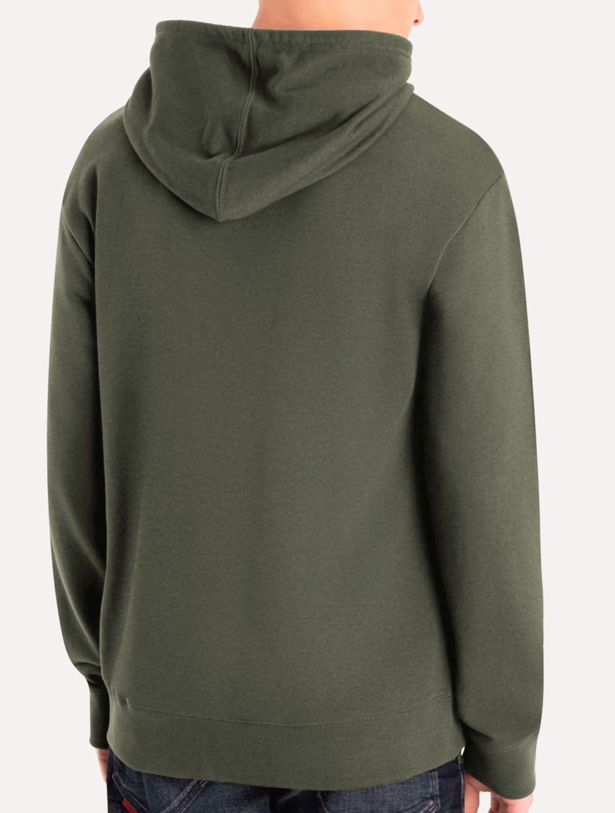Vista 2 Moletom Ellus Masculino Hoodie Regular Basic Easa Ellus verde