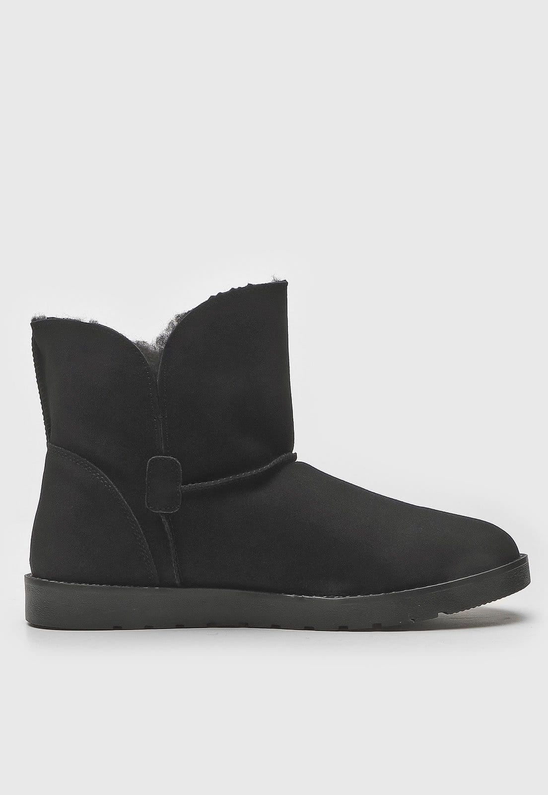 Vista 2 Bota Mooncity Pelos Preta Mooncity preto