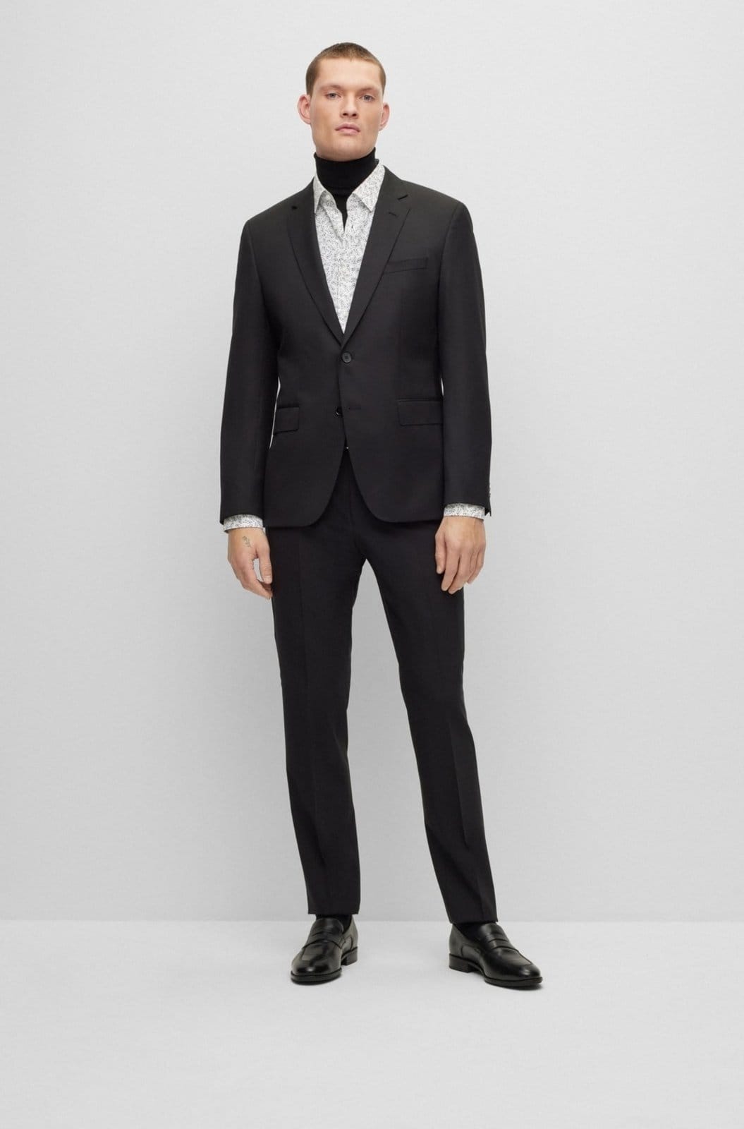 Camisa Slim Fit Em Algodão Elástico Estampado 46 - 2