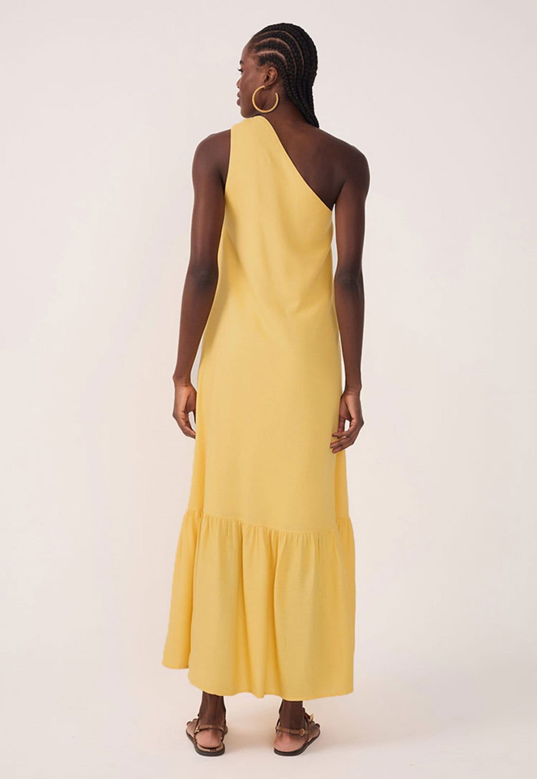 Vista 2 Vestido Dress To Longo Nó Dress to amarelo