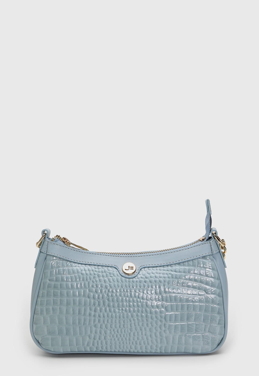 Vista principal Bolsa Feminina Jorge Bischoff Croco Claro Jorge Bischoff azul