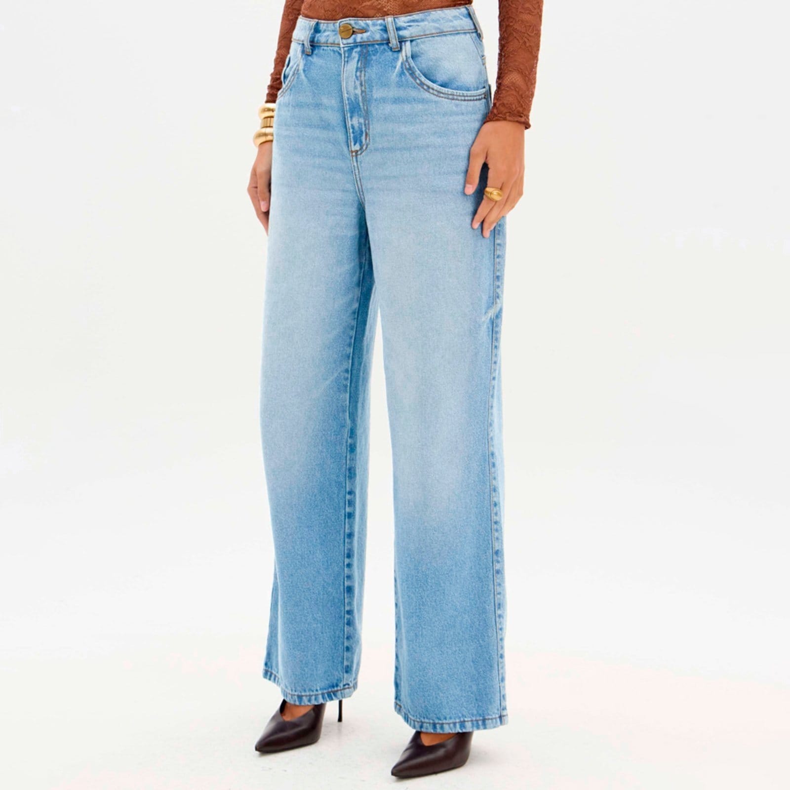 Calça Jeans Lança Perfume Full Sh Ou26 Feminino