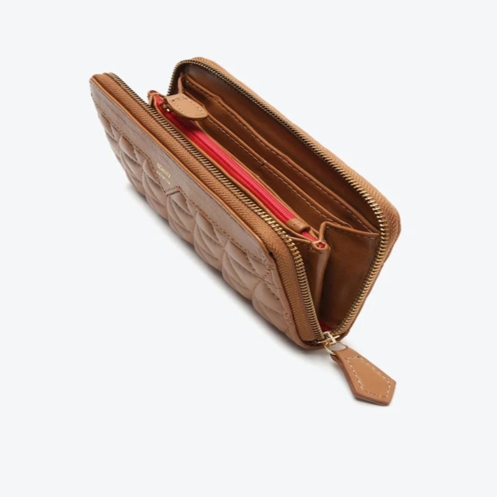 Vista 2 Carteira Schutz Grande 944 Matelassê Miele Schutz marrom