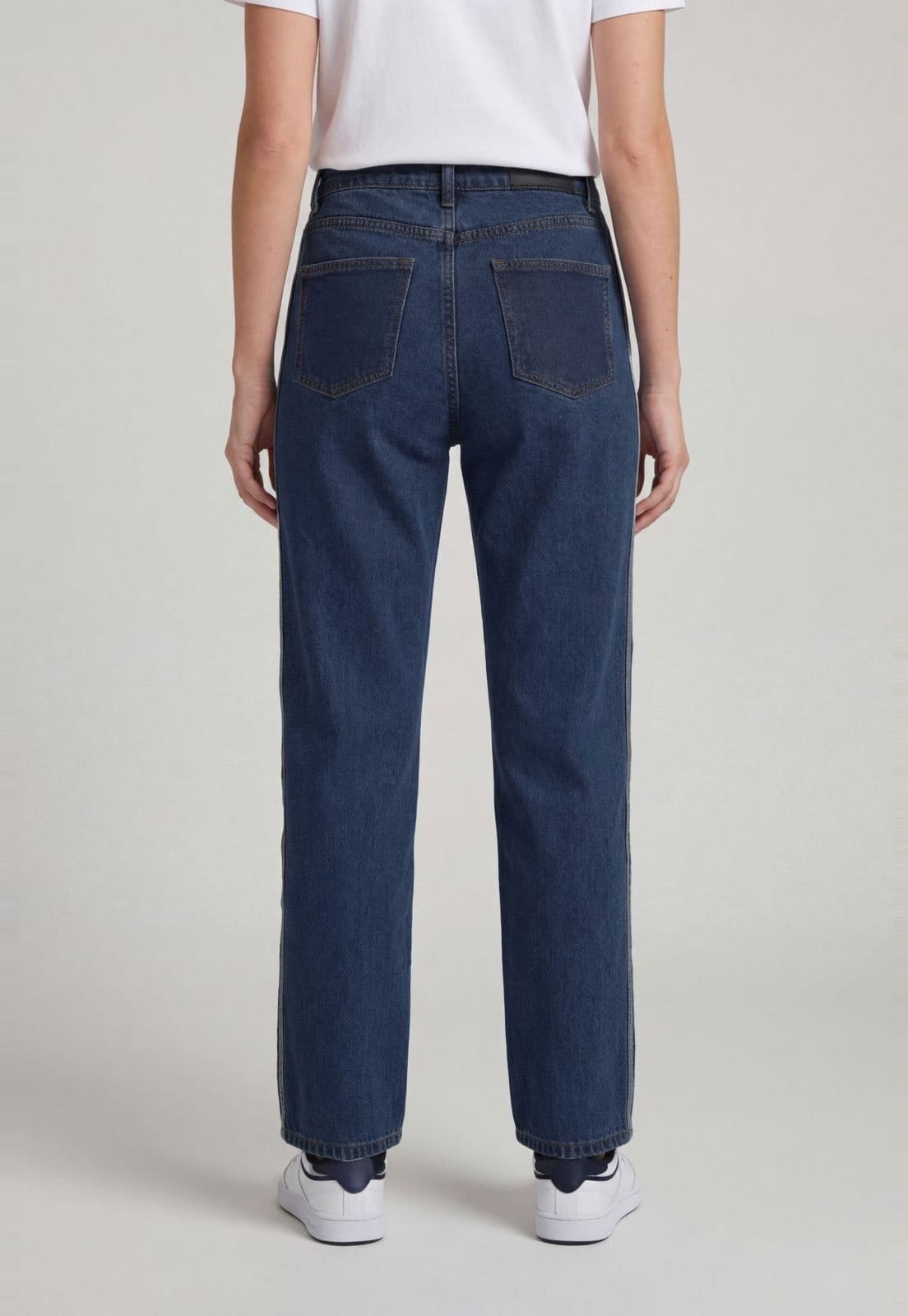 Vista 2 Calça Feminina Adidas Originals Firebird TP D adidas Originals azul marinho