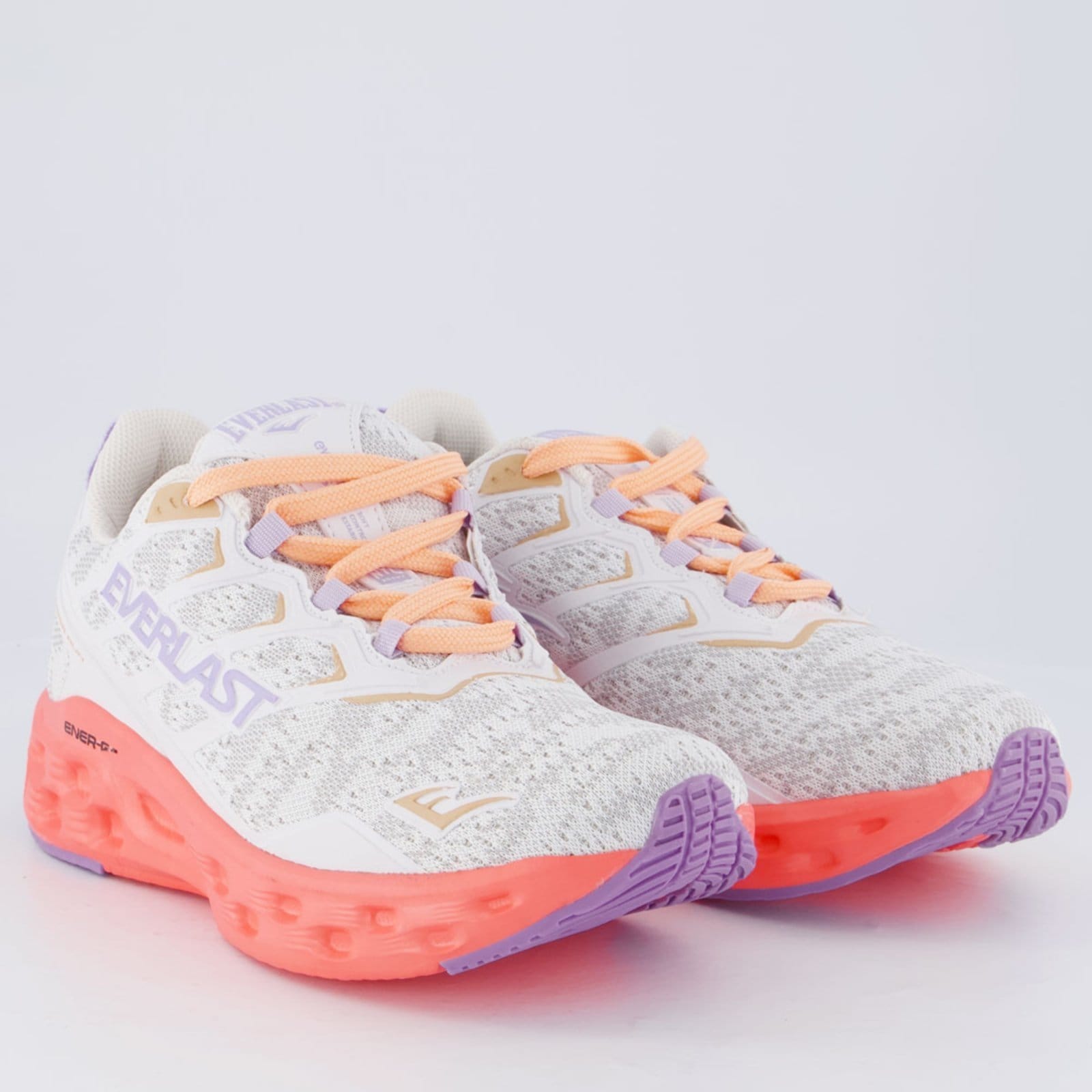 Vista 2 Tênis Everlast Climber Run Feminino Branco e Rosa Everlast branco rosa