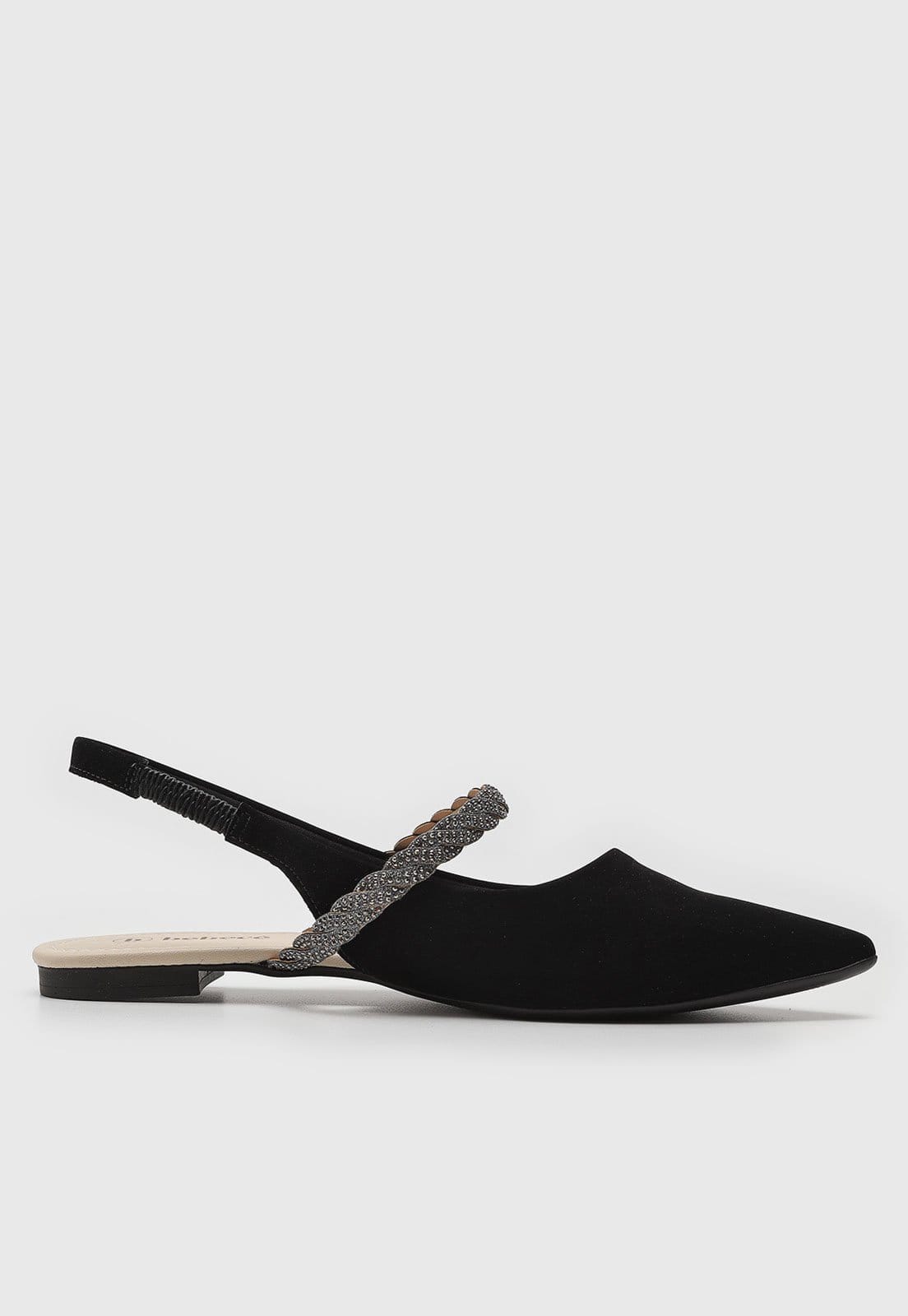 Vista 2 Sapatilha Slingback cê Tira Hotfix Preta BEBECÊ preto