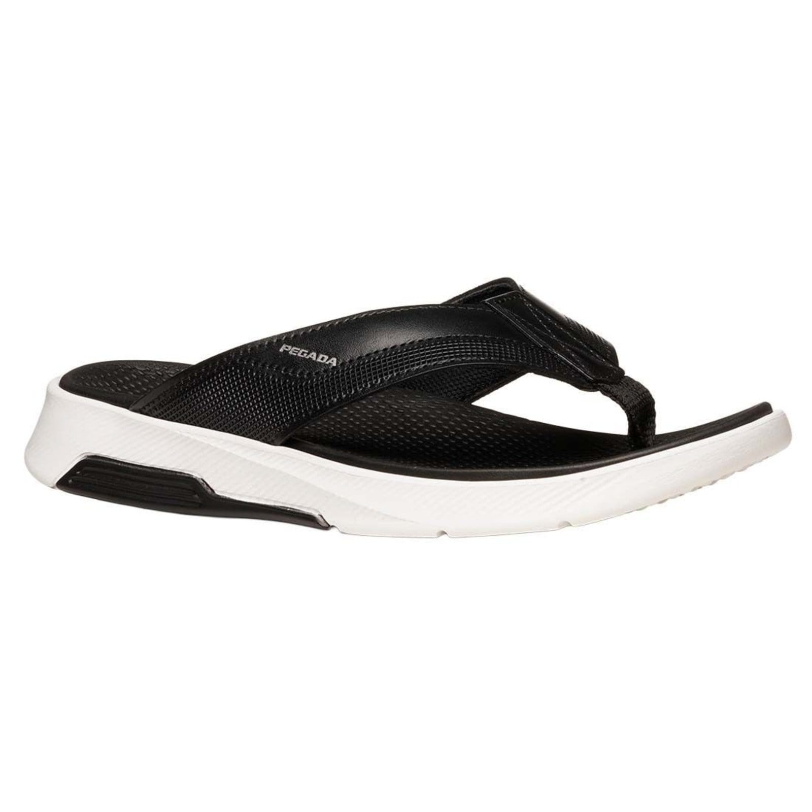 Vista 2 Chinelo Pegada Conforto e Estilo Branco PEGADA preto
