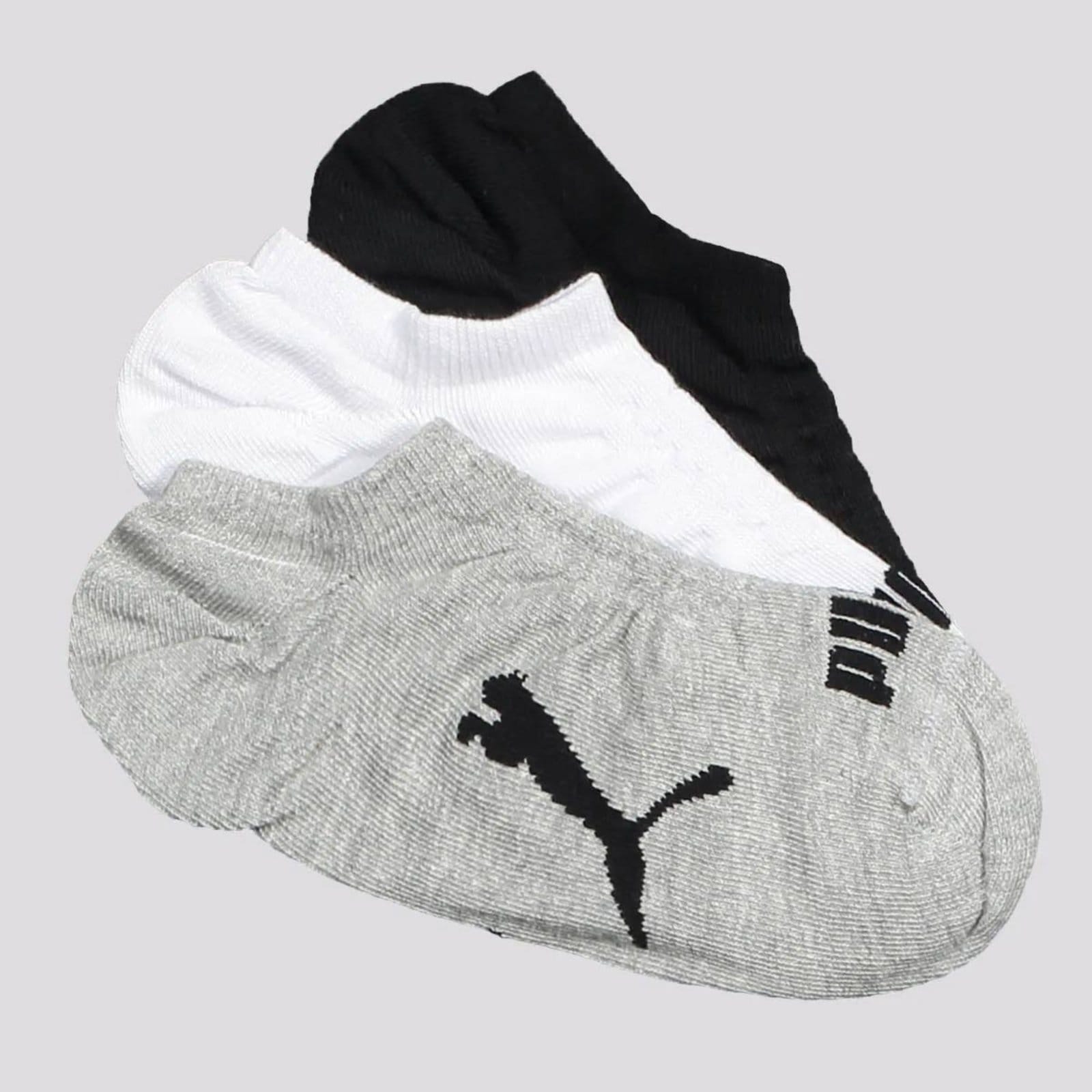 Vista 2 Kit Meia Puma Sapatilha 9 Pares Feminina Sortida Puma branco