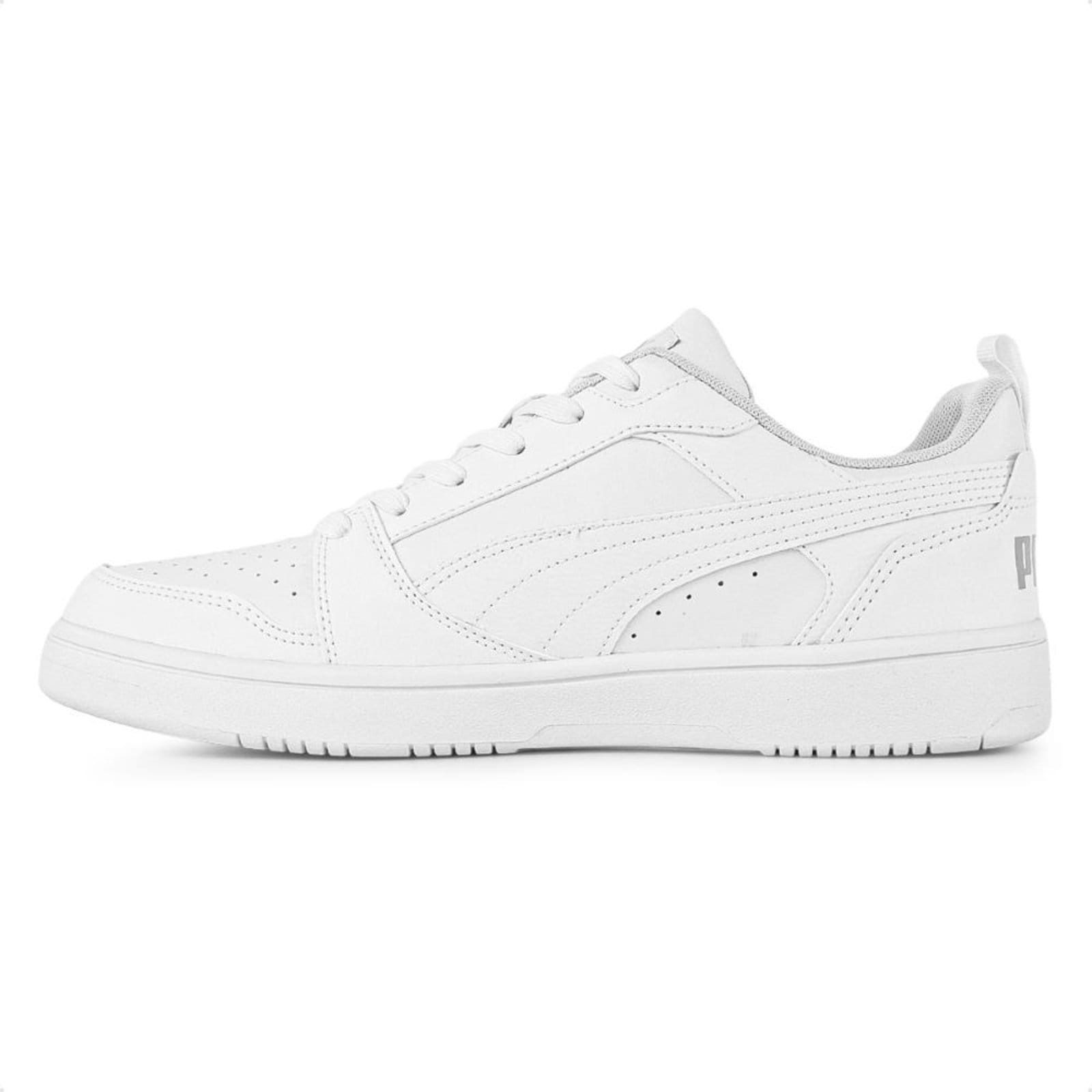 Vista 2 Tênis Puma Rebound V6 Low Bdp Masculino Puma branco