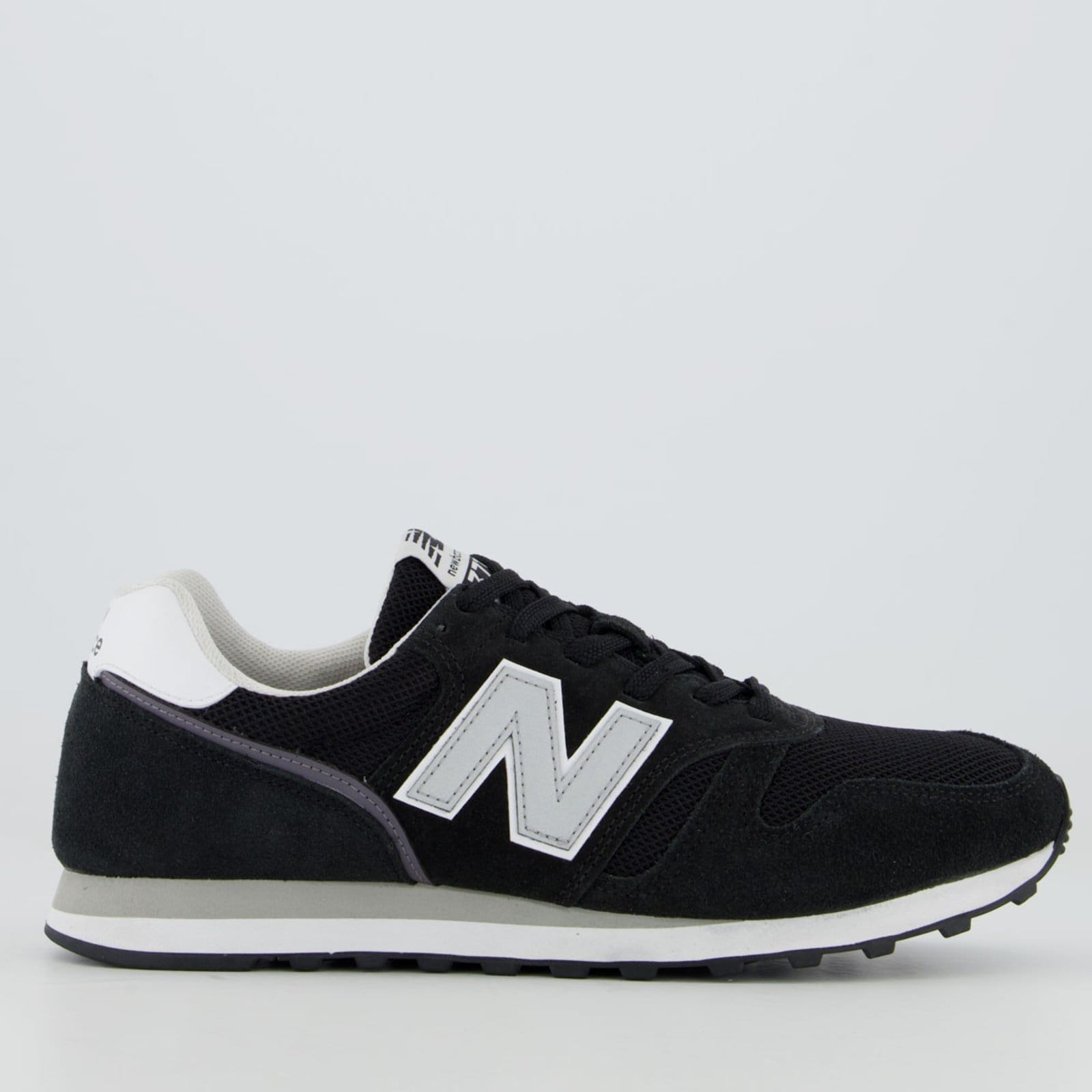 Vista principal Tênis New Balance 373v2 e Prata New Balance preto