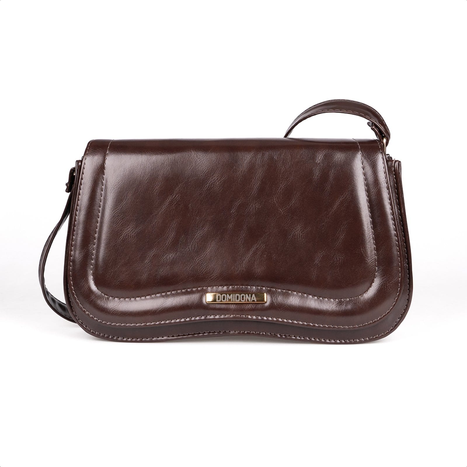 Bolsa Tiracolo Feminina Domidona Média Retrô Chic Alça Ajustável