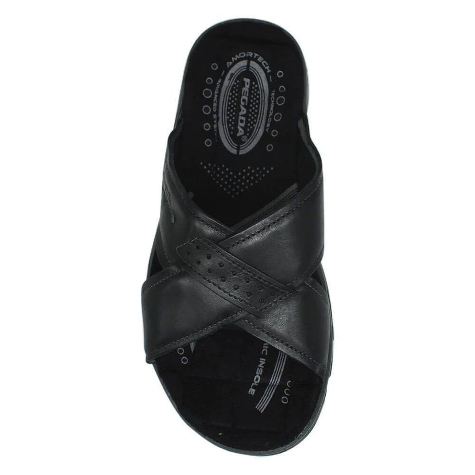 Vista 2 Sandália Masculina Pegada Casual Tiras Cruzadas PEGADA preto
