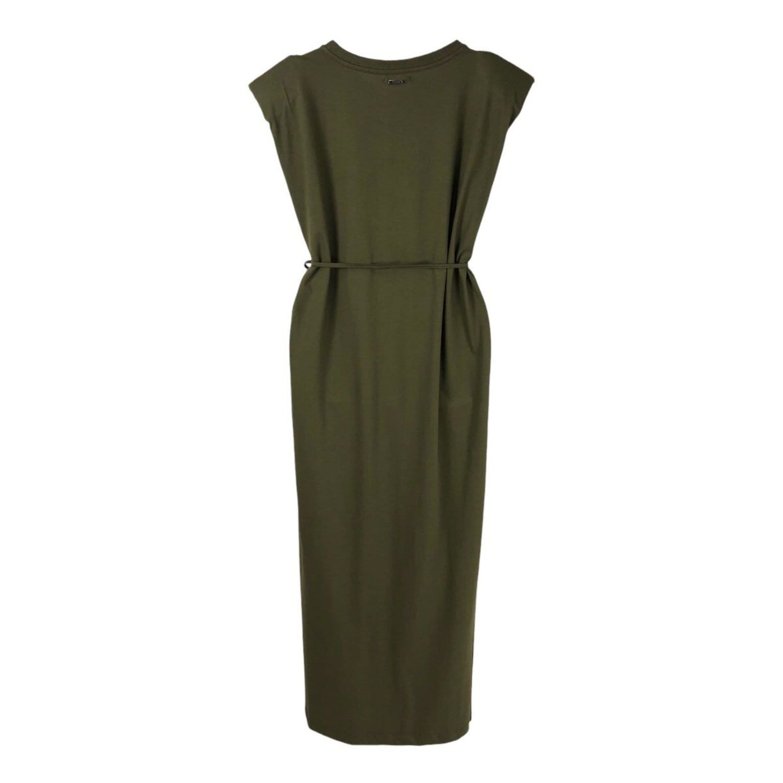 Vista 2 Vestido Midi com Amarração na Cintura Triton Sap Triton verde