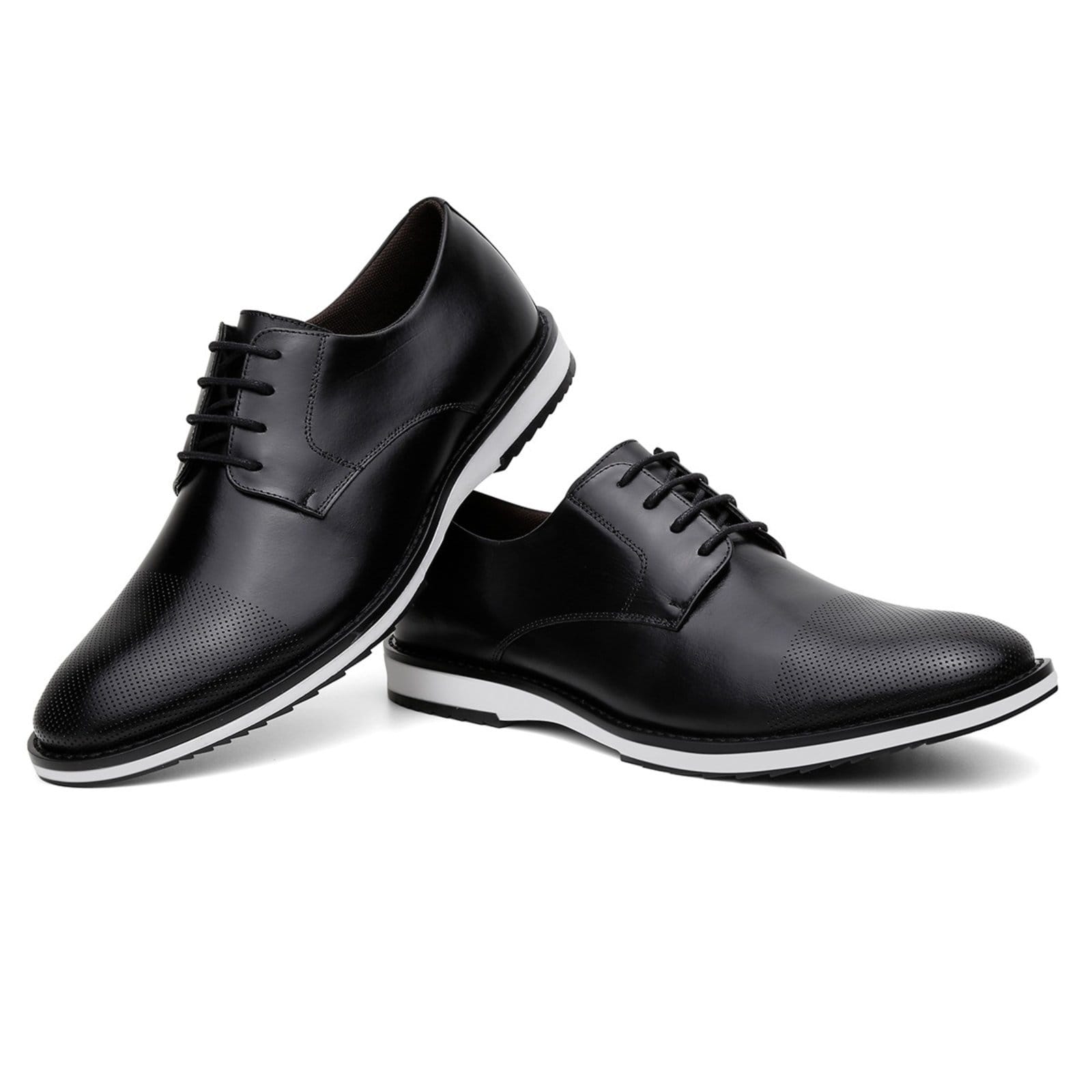 Vista 2 Sapato Masculino Derby Couro Centuria Calçados preto