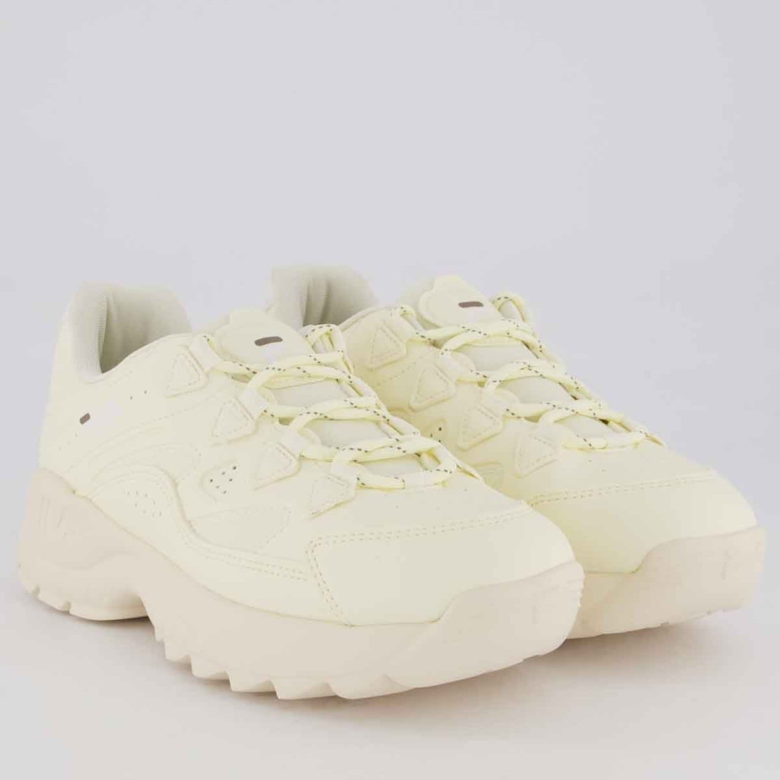 Vista 2 Tênis Fila Evolux Feminino Creme e Branco Fila off-white