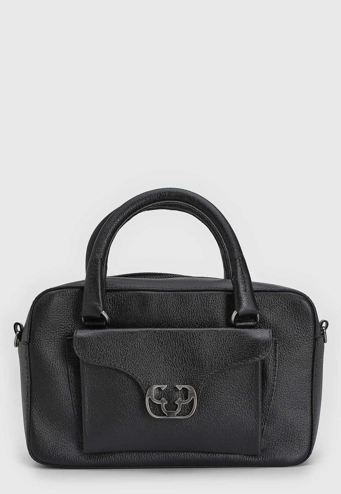 Vista principal Bolsa Feminina Capodarte Alça Dupla Preta Capodarte preto