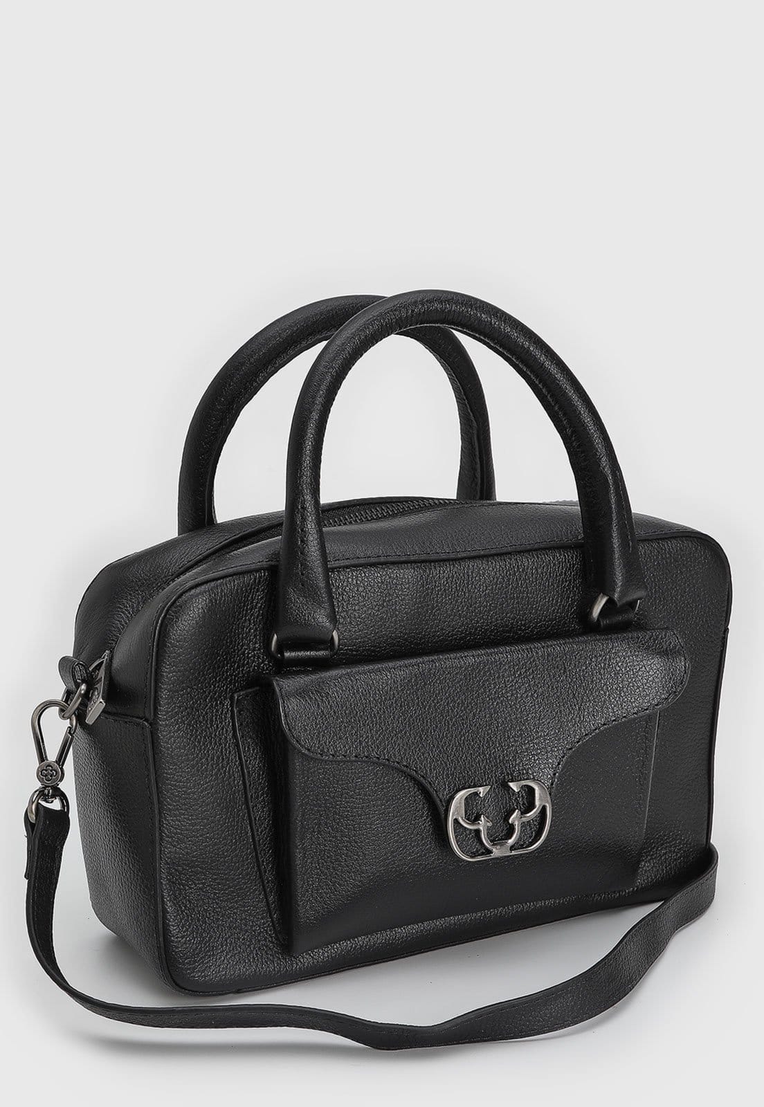 Vista 2 Bolsa Feminina Capodarte Alça Dupla Preta Capodarte preto