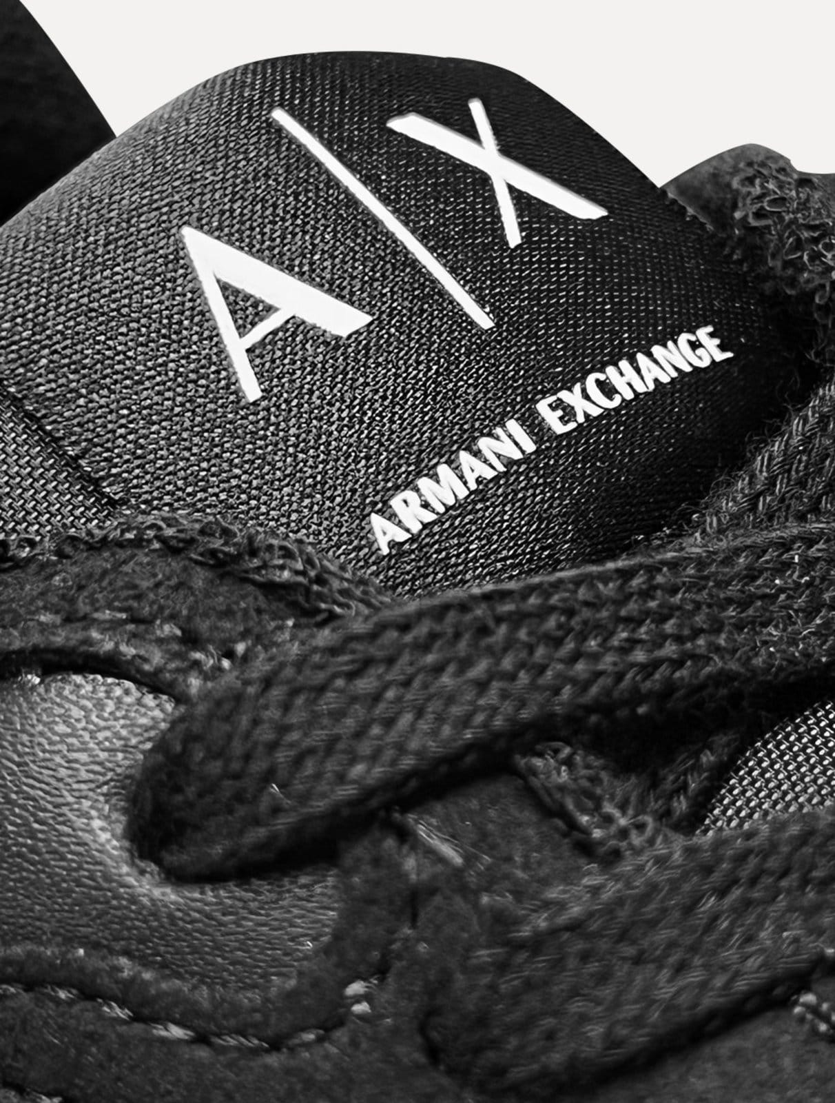 Vista 2 Tênis Armani Exchange Masculino Acolchoado Armani Exchange preto