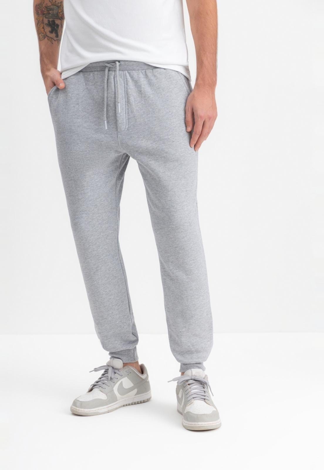 Vista 2 Calça Jogger Moletom Masculino Essendi Médio Essendi cinza