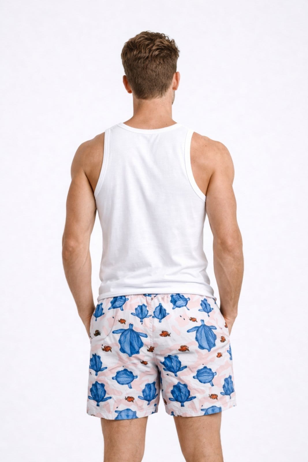 Vista 2 Bermuda Verão D Bell Outlet Fashion Estampa Tartaruga Marinha D BELL OUTLET FASHION rosa