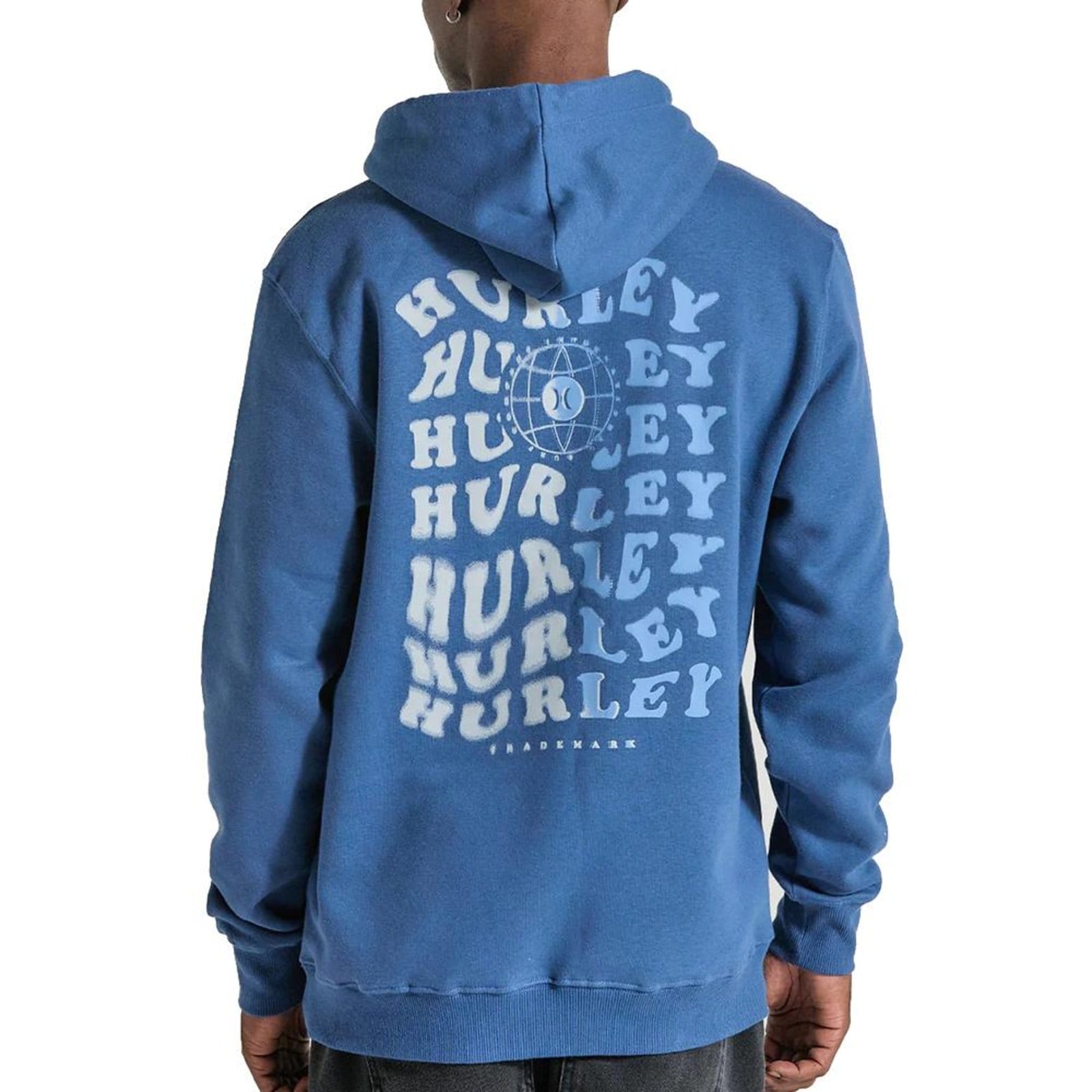 Vista 2 Moletom Hurley Canguru Level WT25 Masculino Marinho hurley azul marinho