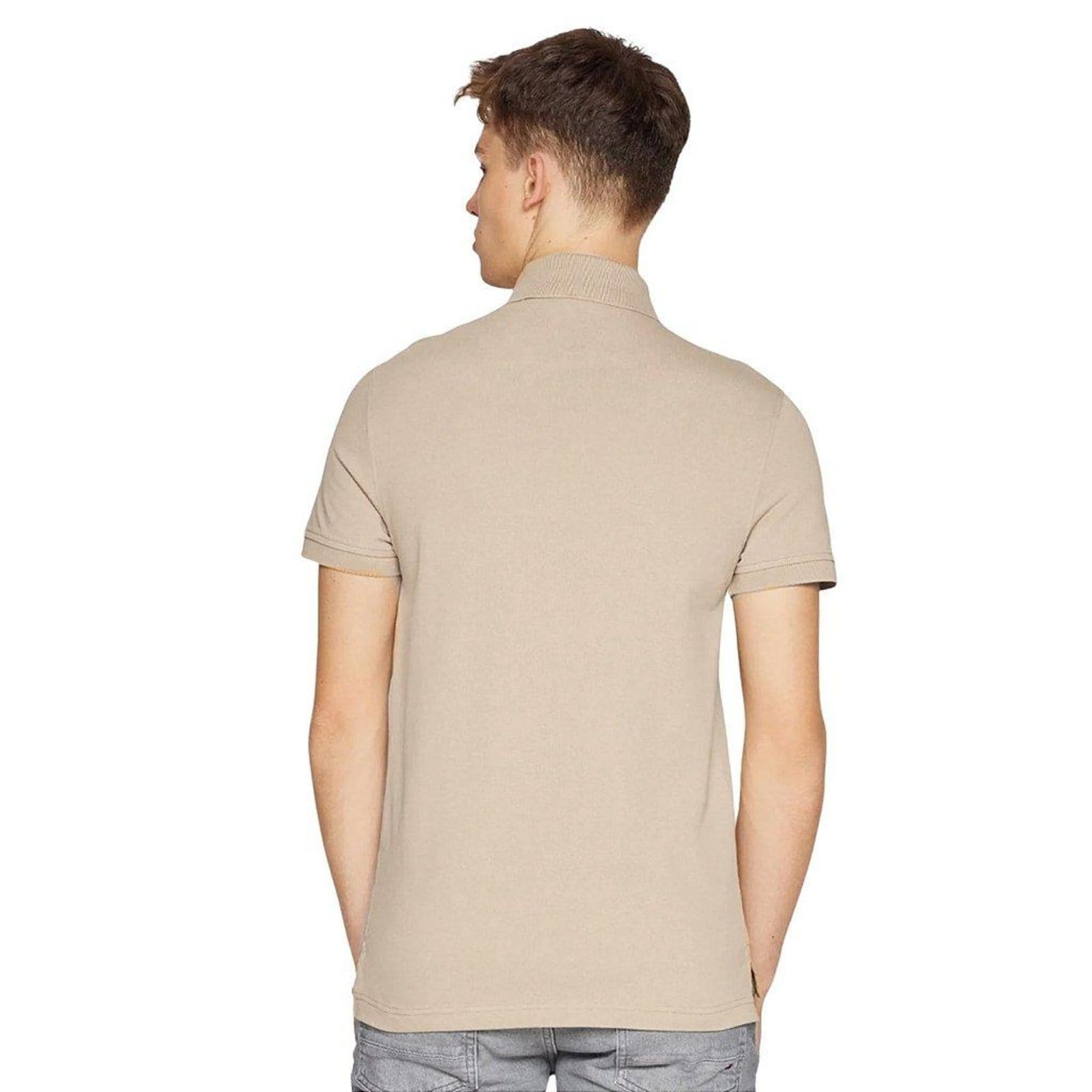 Vista 2 Camiseta Gola Polo Tommy Hilfiger 1985 Classic Fit Caqui Tommy Hilfiger marrom caqui