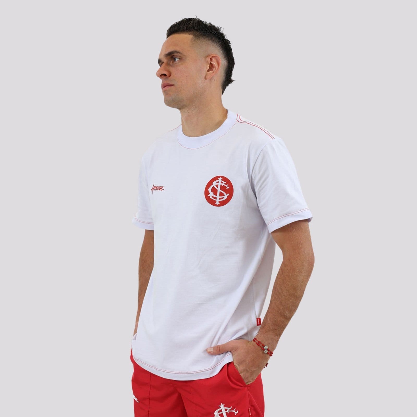 Vista 2 Camiseta Approve Core Internacional Branca Approve branco