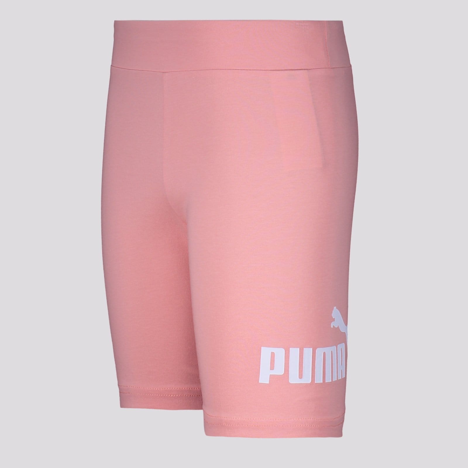 Vista 2 Bermuda Puma ESS NO. 1 Logo Juvenil Feminina Salmão Puma rosa