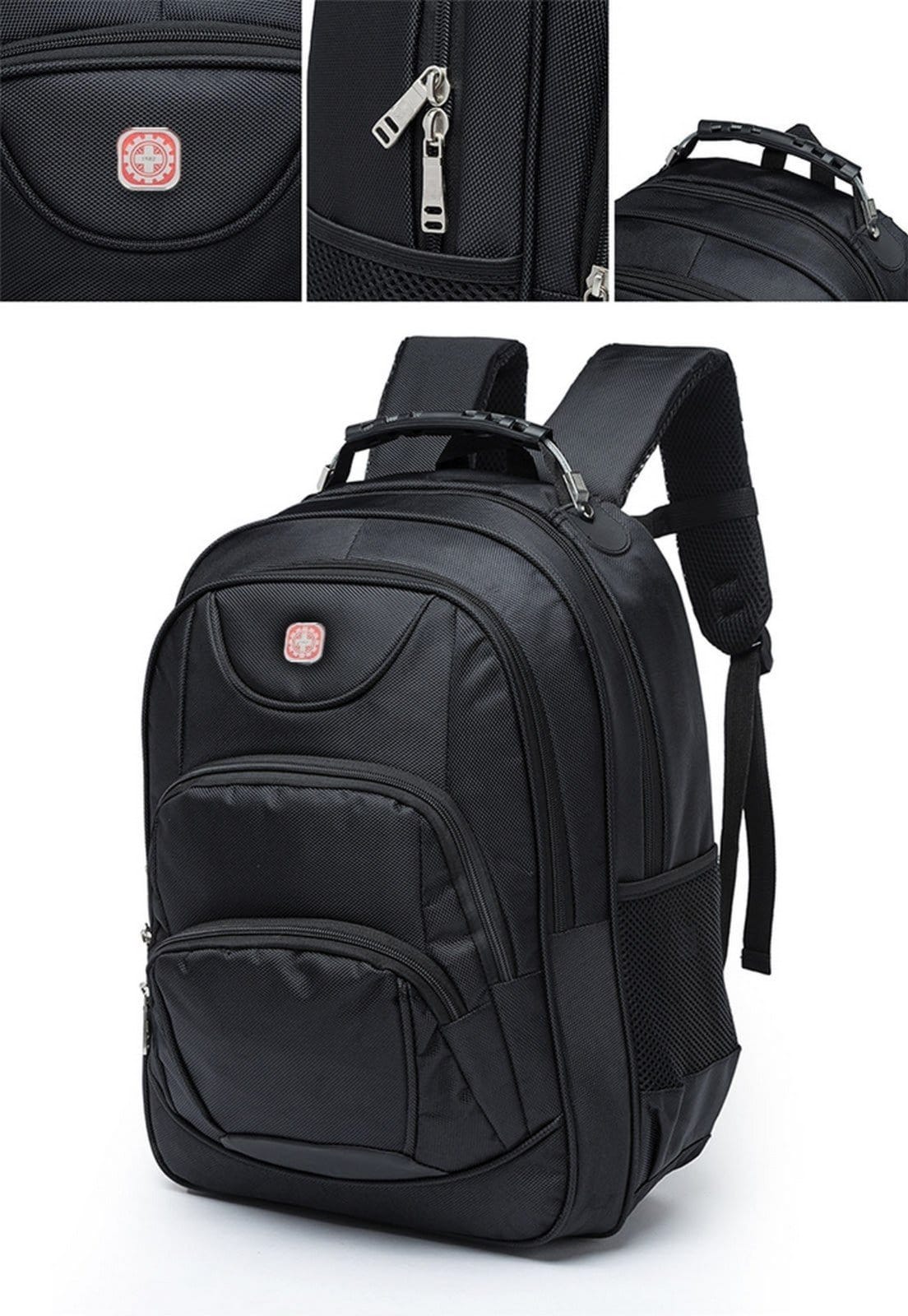 Vista 2 Mochila Executiva Crossgear Bolsa Notebook Espaçosa Resistente USB Crossgear preto