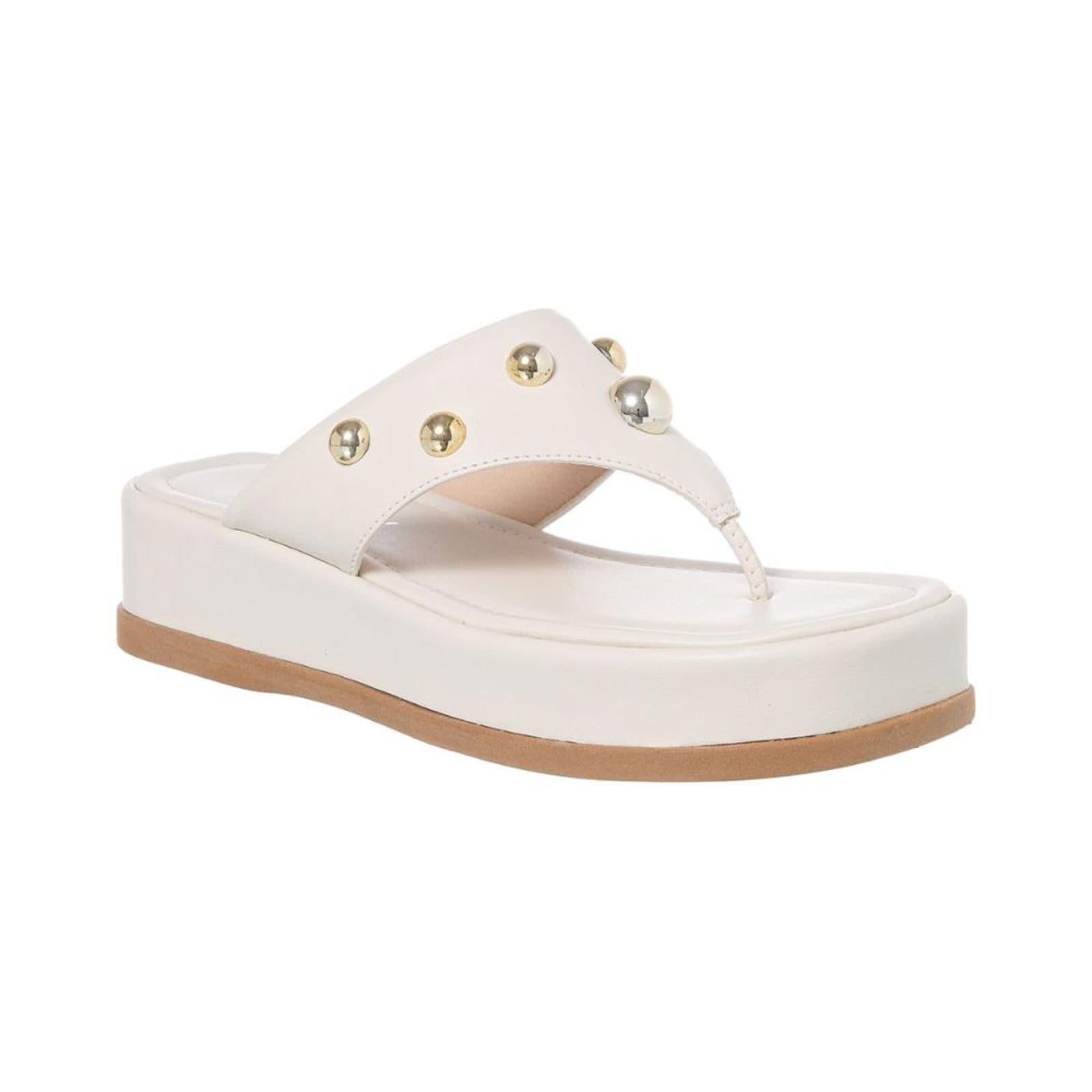 Vista principal Sandália Papete Flatform Feminino Chinelo de Dedo Original Off White Stessy Shoes off-white white